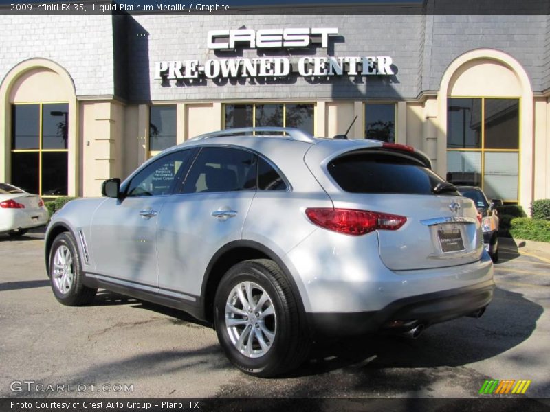 Liquid Platinum Metallic / Graphite 2009 Infiniti FX 35