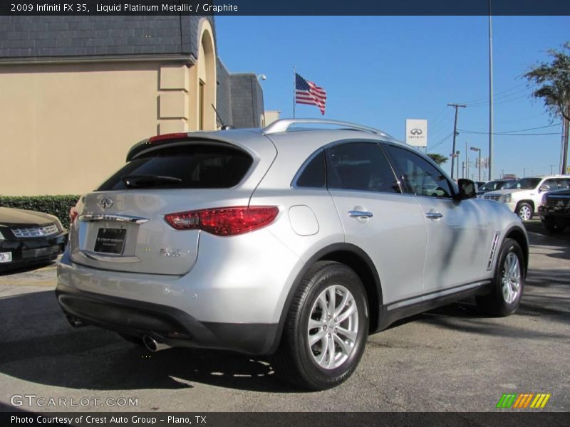 Liquid Platinum Metallic / Graphite 2009 Infiniti FX 35