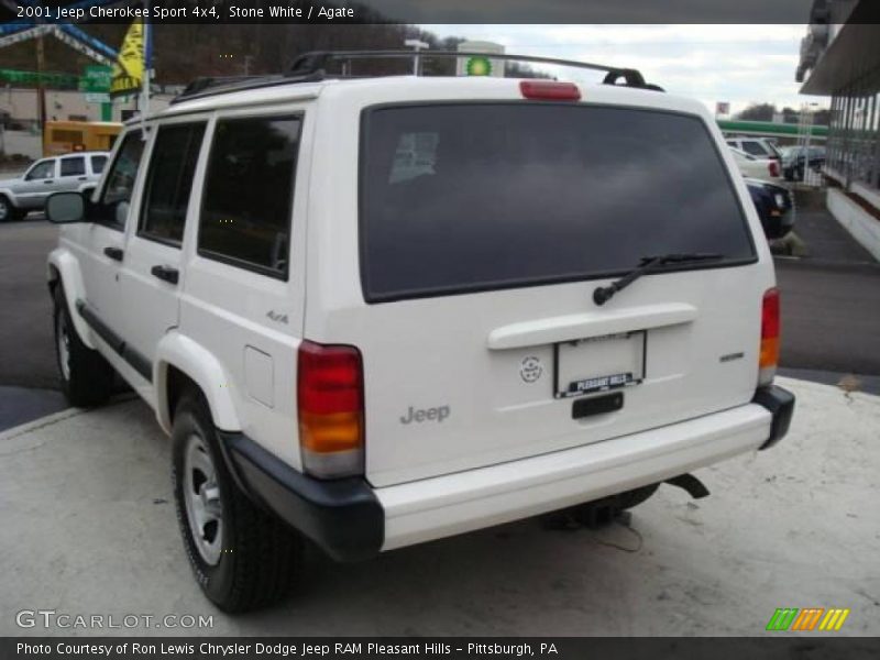 Stone White / Agate 2001 Jeep Cherokee Sport 4x4