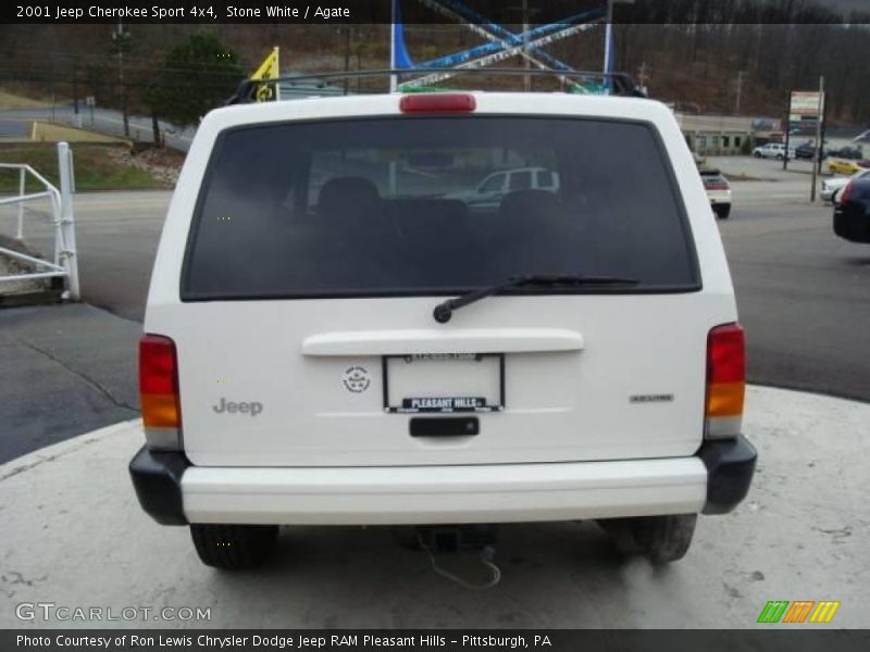 Stone White / Agate 2001 Jeep Cherokee Sport 4x4