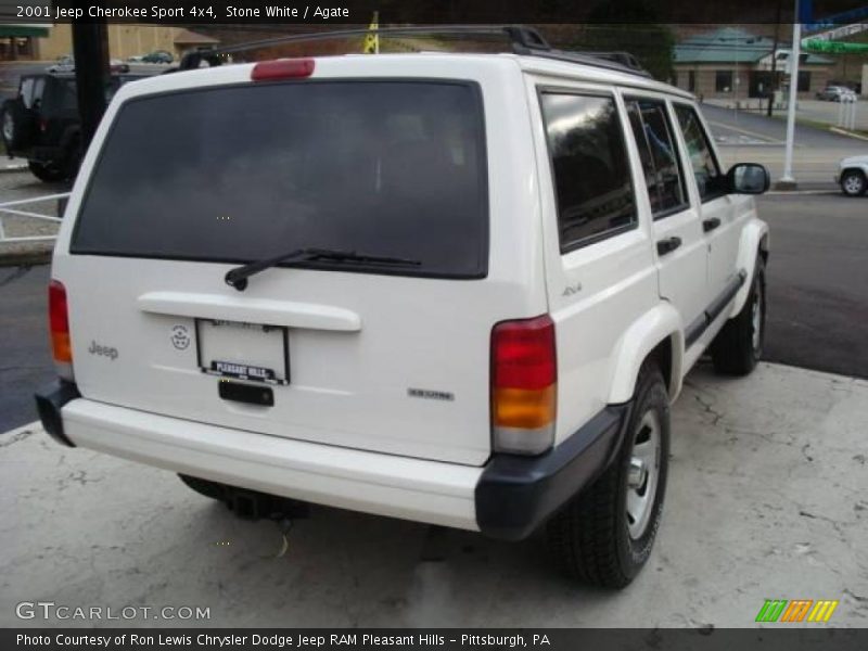 Stone White / Agate 2001 Jeep Cherokee Sport 4x4