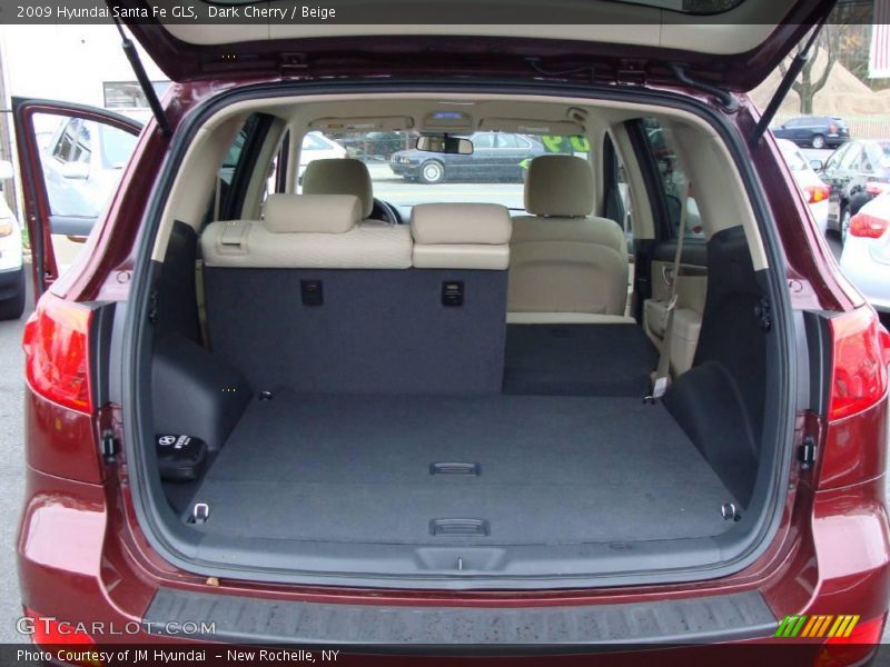 Dark Cherry / Beige 2009 Hyundai Santa Fe GLS
