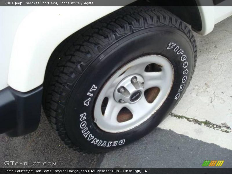 Stone White / Agate 2001 Jeep Cherokee Sport 4x4