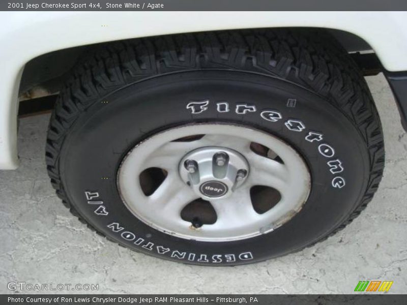 Stone White / Agate 2001 Jeep Cherokee Sport 4x4