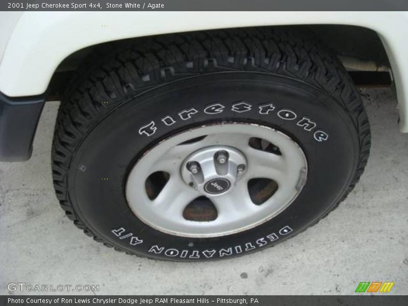 Stone White / Agate 2001 Jeep Cherokee Sport 4x4