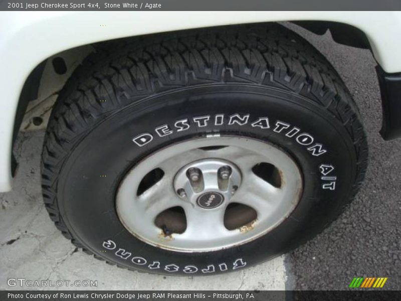 Stone White / Agate 2001 Jeep Cherokee Sport 4x4