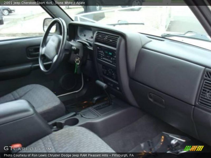 Stone White / Agate 2001 Jeep Cherokee Sport 4x4