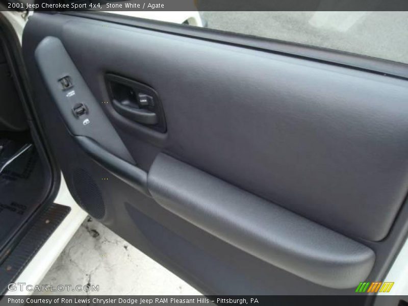 Stone White / Agate 2001 Jeep Cherokee Sport 4x4