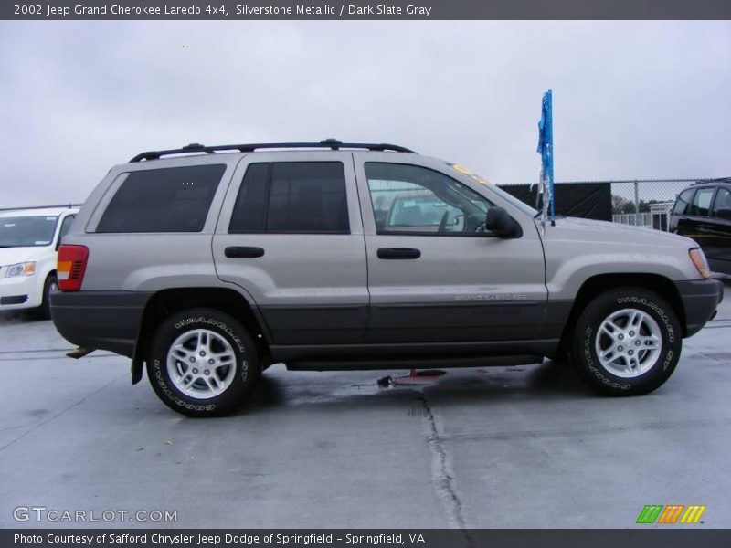 Silverstone Metallic / Dark Slate Gray 2002 Jeep Grand Cherokee Laredo 4x4
