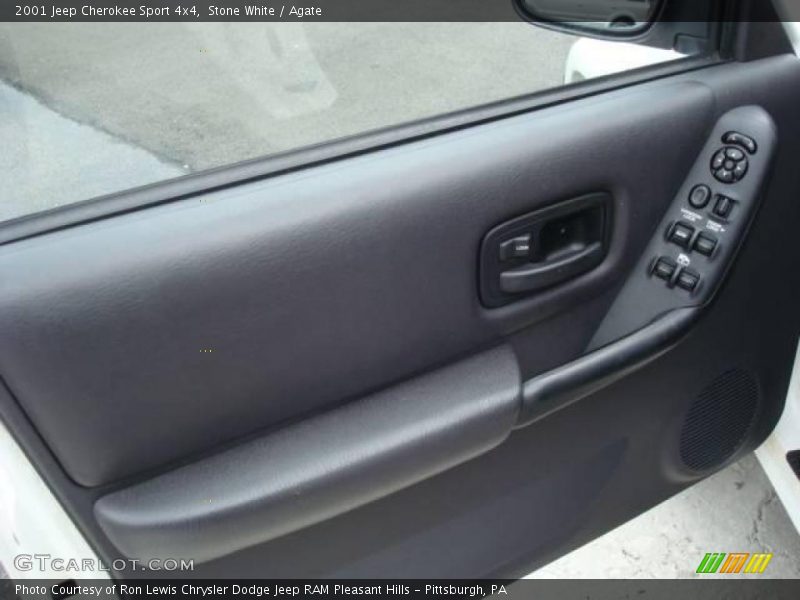 Stone White / Agate 2001 Jeep Cherokee Sport 4x4
