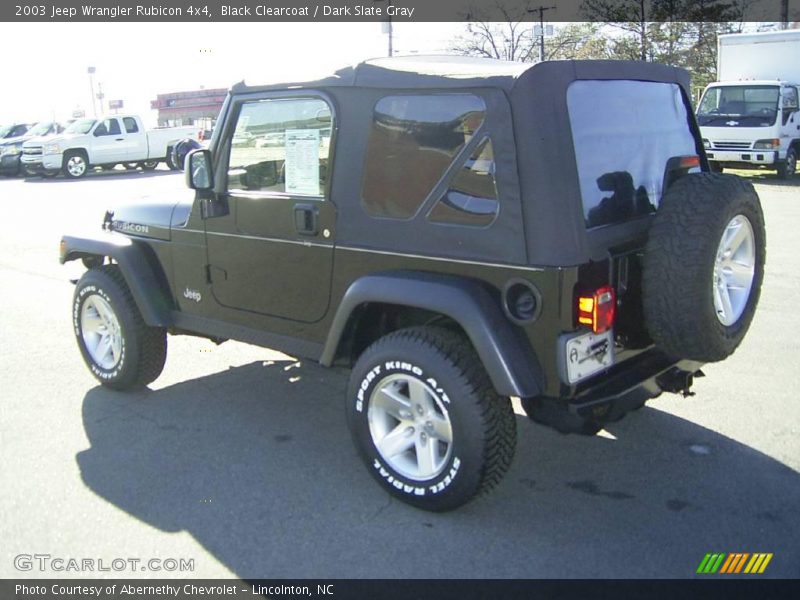 Black Clearcoat / Dark Slate Gray 2003 Jeep Wrangler Rubicon 4x4