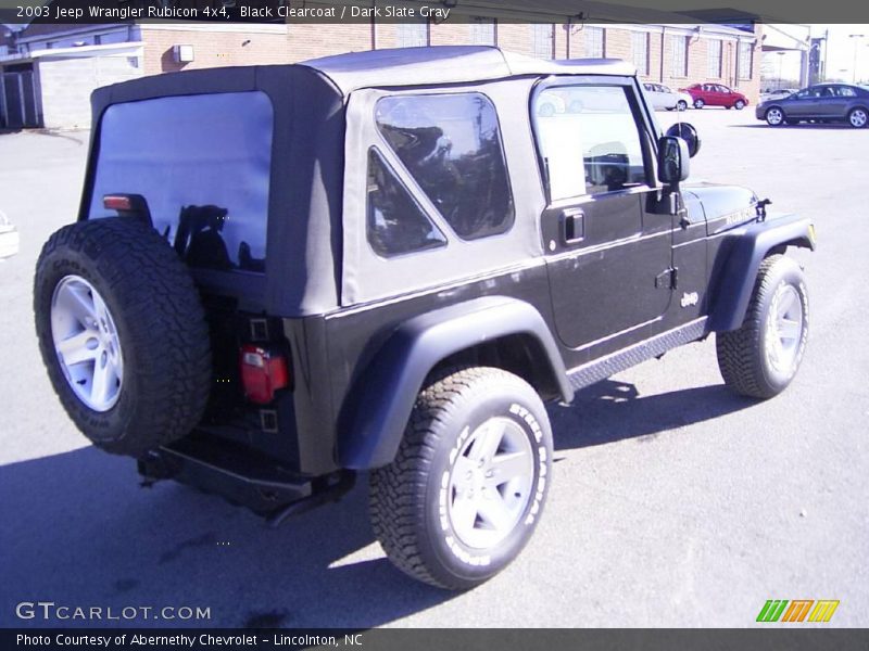 Black Clearcoat / Dark Slate Gray 2003 Jeep Wrangler Rubicon 4x4