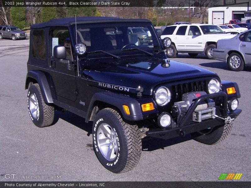 Black Clearcoat / Dark Slate Gray 2003 Jeep Wrangler Rubicon 4x4