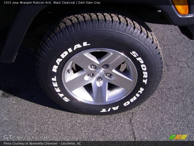 Black Clearcoat / Dark Slate Gray 2003 Jeep Wrangler Rubicon 4x4