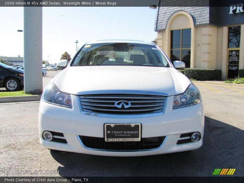 Moonlight White / Wheat Beige 2009 Infiniti M 45x AWD Sedan