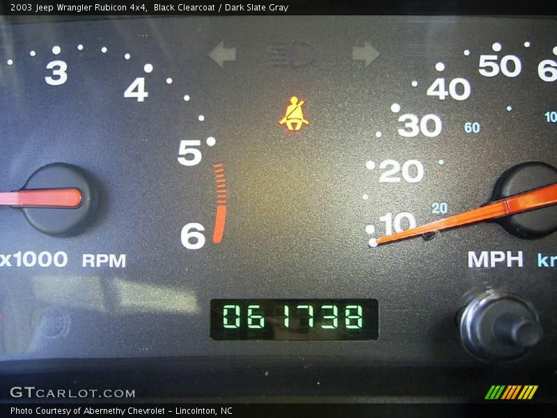 Black Clearcoat / Dark Slate Gray 2003 Jeep Wrangler Rubicon 4x4