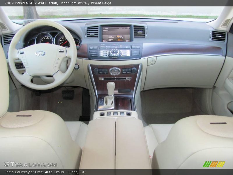 Moonlight White / Wheat Beige 2009 Infiniti M 45x AWD Sedan