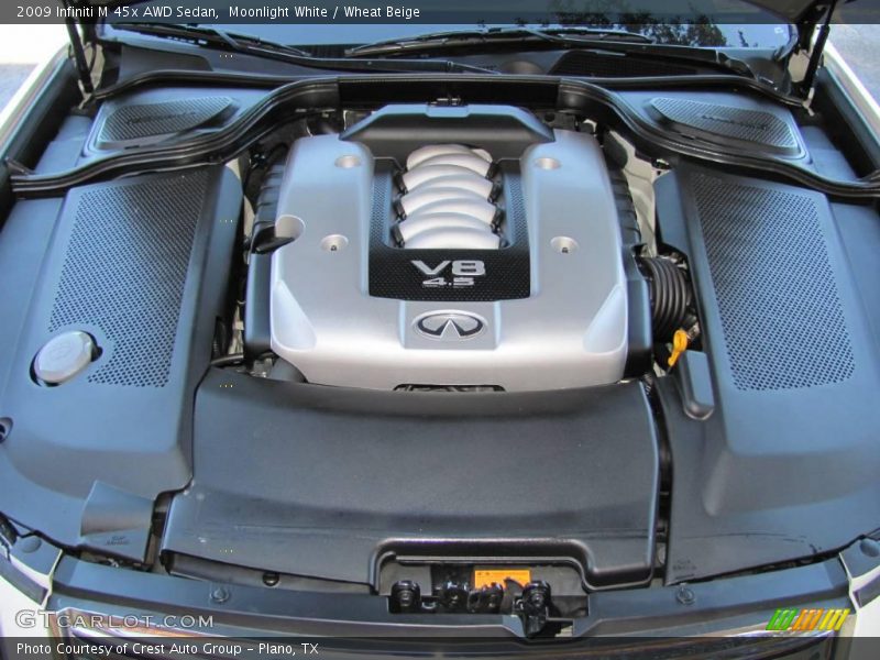 Moonlight White / Wheat Beige 2009 Infiniti M 45x AWD Sedan