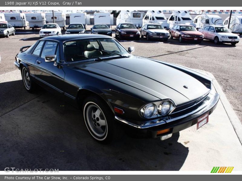 Gray / Tan 1988 Jaguar XJ XJS V12 Coupe