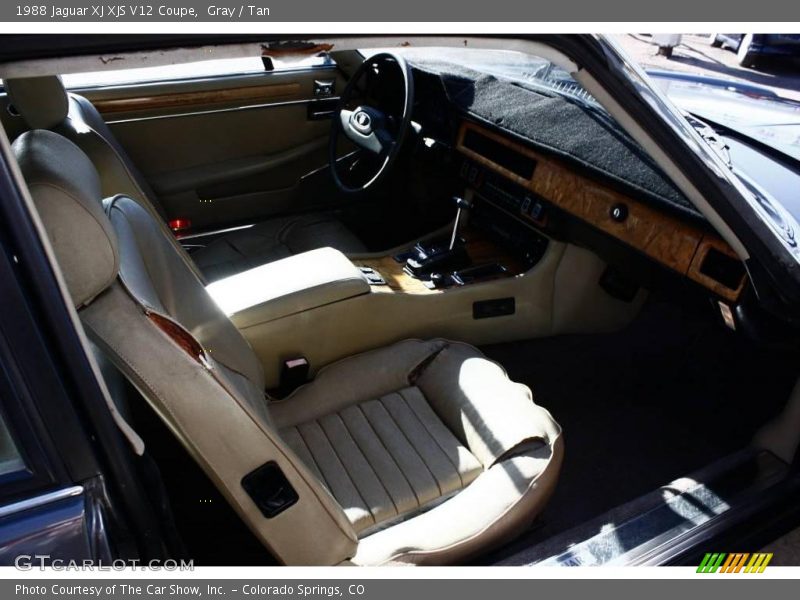 Gray / Tan 1988 Jaguar XJ XJS V12 Coupe