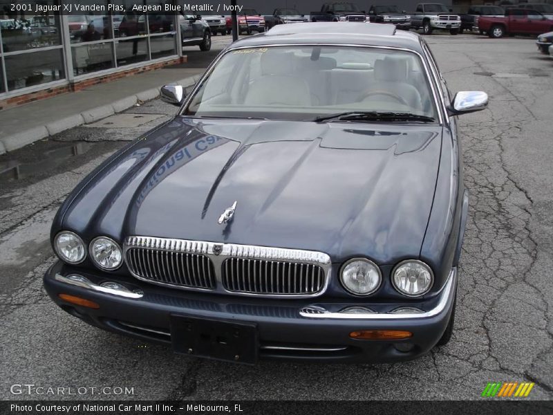 Aegean Blue Metallic / Ivory 2001 Jaguar XJ Vanden Plas