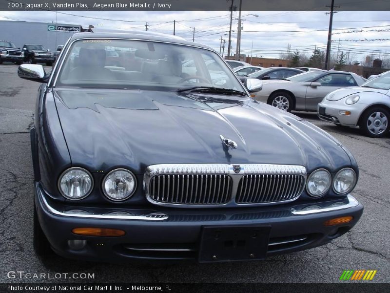 Aegean Blue Metallic / Ivory 2001 Jaguar XJ Vanden Plas