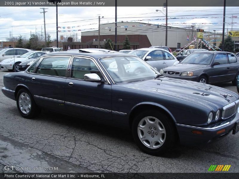 Aegean Blue Metallic / Ivory 2001 Jaguar XJ Vanden Plas