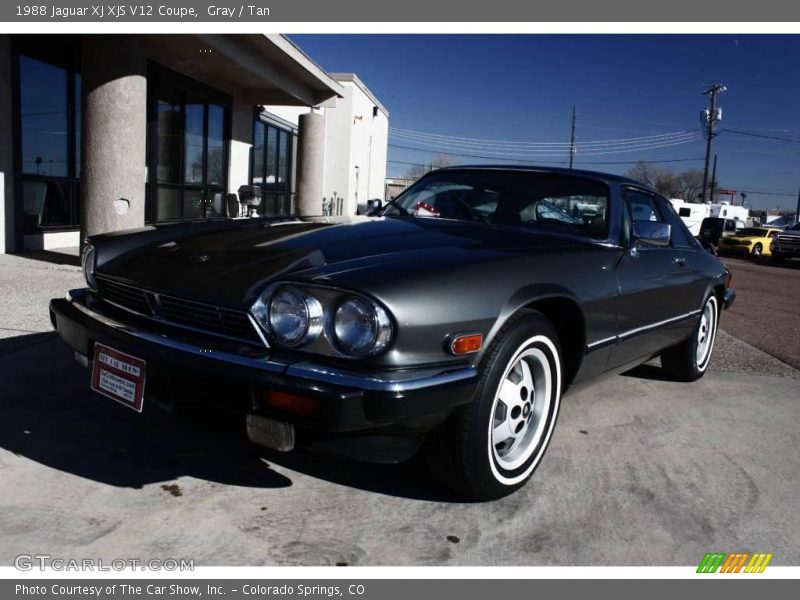 Gray / Tan 1988 Jaguar XJ XJS V12 Coupe