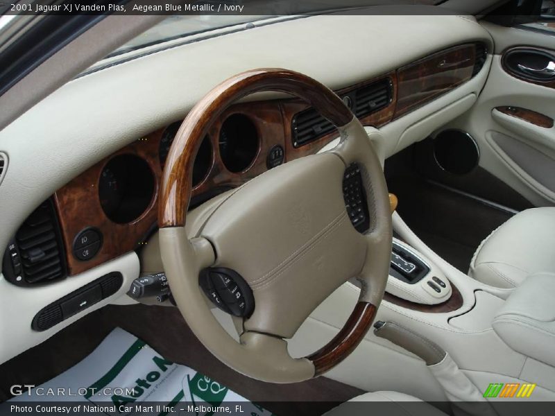 Aegean Blue Metallic / Ivory 2001 Jaguar XJ Vanden Plas