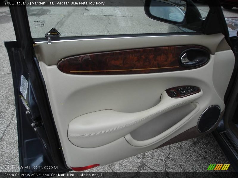 Aegean Blue Metallic / Ivory 2001 Jaguar XJ Vanden Plas