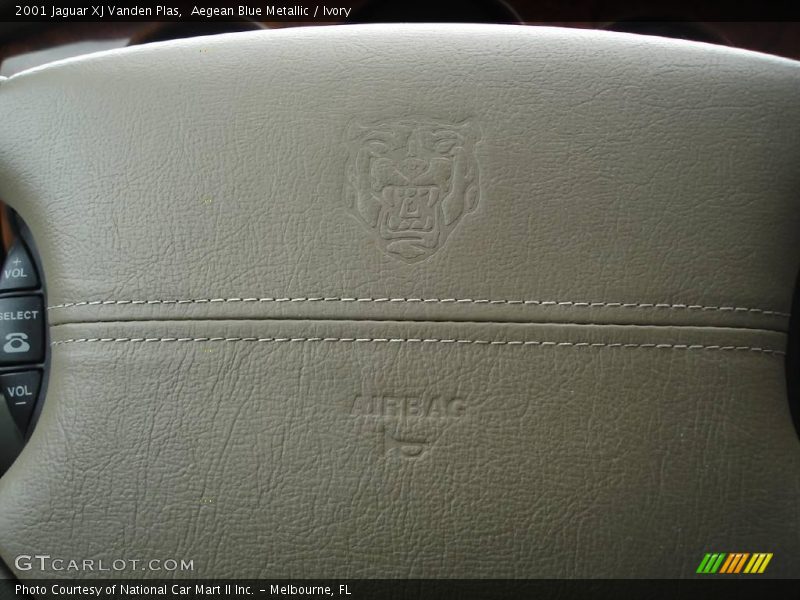 Aegean Blue Metallic / Ivory 2001 Jaguar XJ Vanden Plas