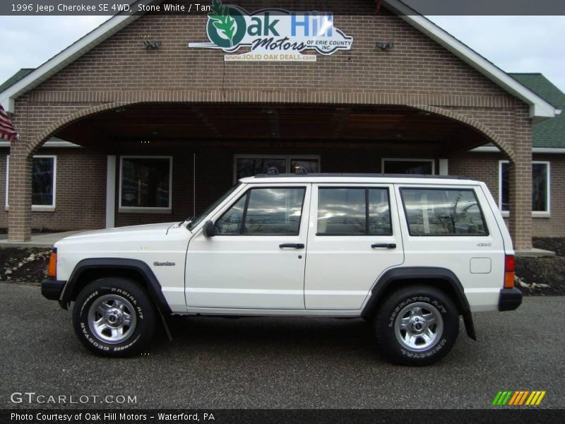 Stone White / Tan 1996 Jeep Cherokee SE 4WD