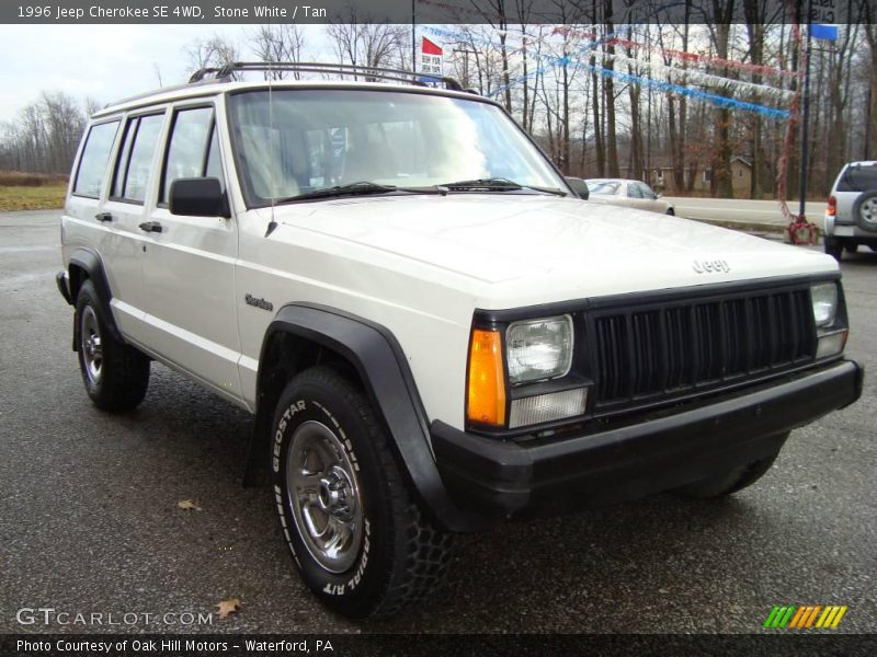 Stone White / Tan 1996 Jeep Cherokee SE 4WD