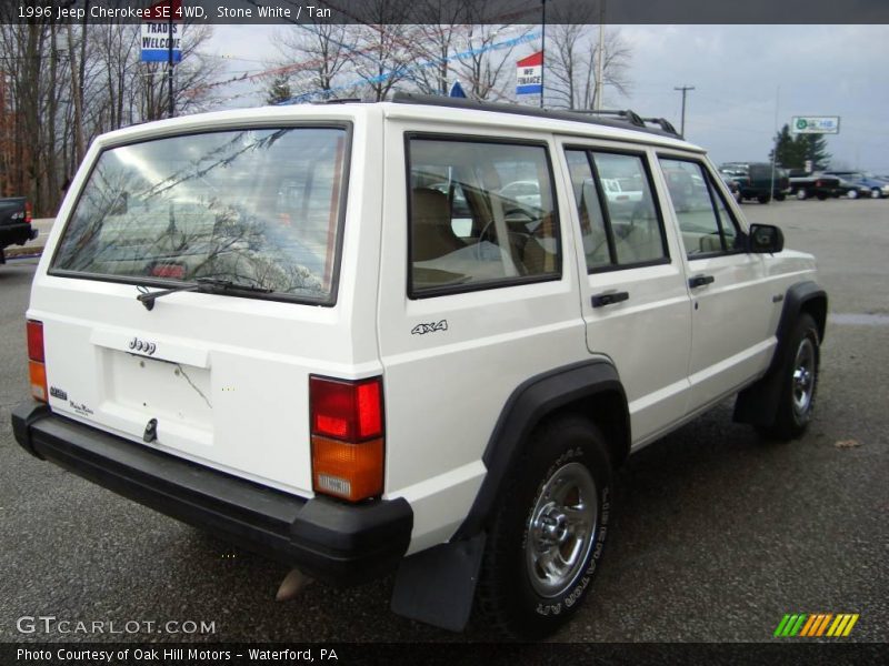 Stone White / Tan 1996 Jeep Cherokee SE 4WD