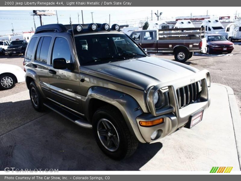 Light Khaki Metallic / Dark Slate Gray 2003 Jeep Liberty Renegade 4x4