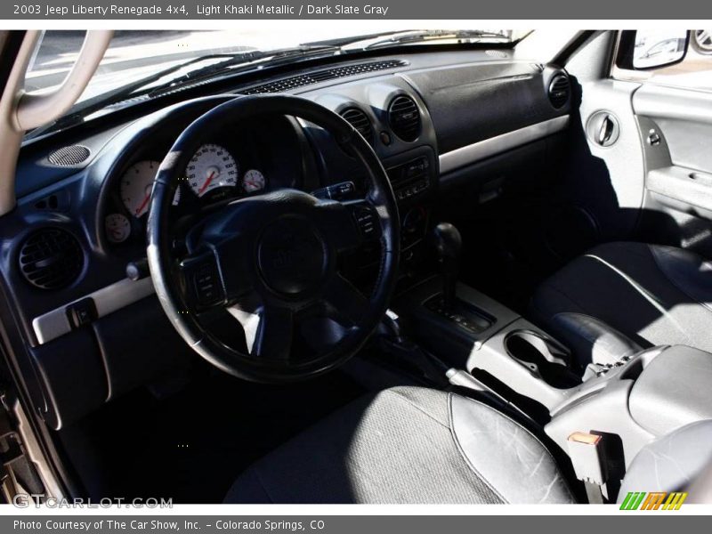 Light Khaki Metallic / Dark Slate Gray 2003 Jeep Liberty Renegade 4x4