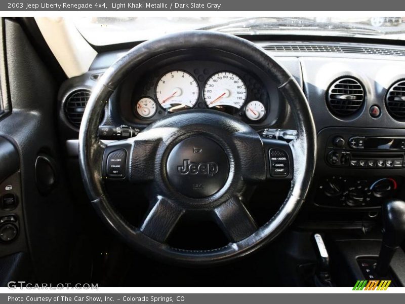 Light Khaki Metallic / Dark Slate Gray 2003 Jeep Liberty Renegade 4x4