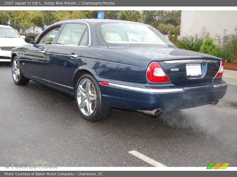 Indigo Blue Metallic / Champagne/Mocha 2007 Jaguar XJ XJ8 L