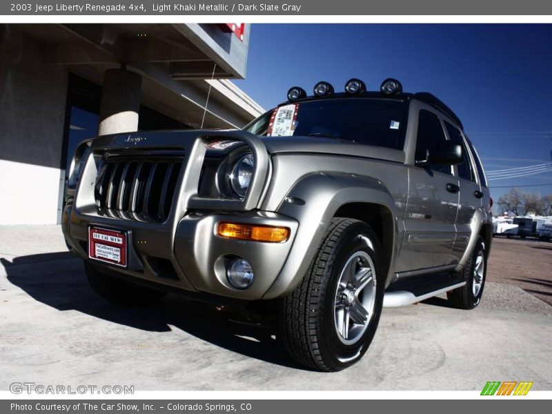 Light Khaki Metallic / Dark Slate Gray 2003 Jeep Liberty Renegade 4x4