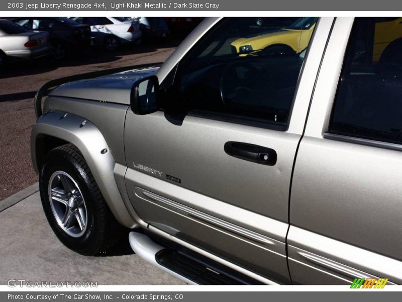 Light Khaki Metallic / Dark Slate Gray 2003 Jeep Liberty Renegade 4x4