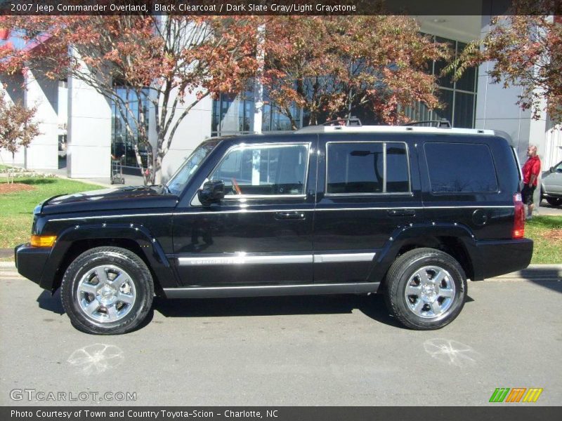 Black Clearcoat / Dark Slate Gray/Light Graystone 2007 Jeep Commander Overland
