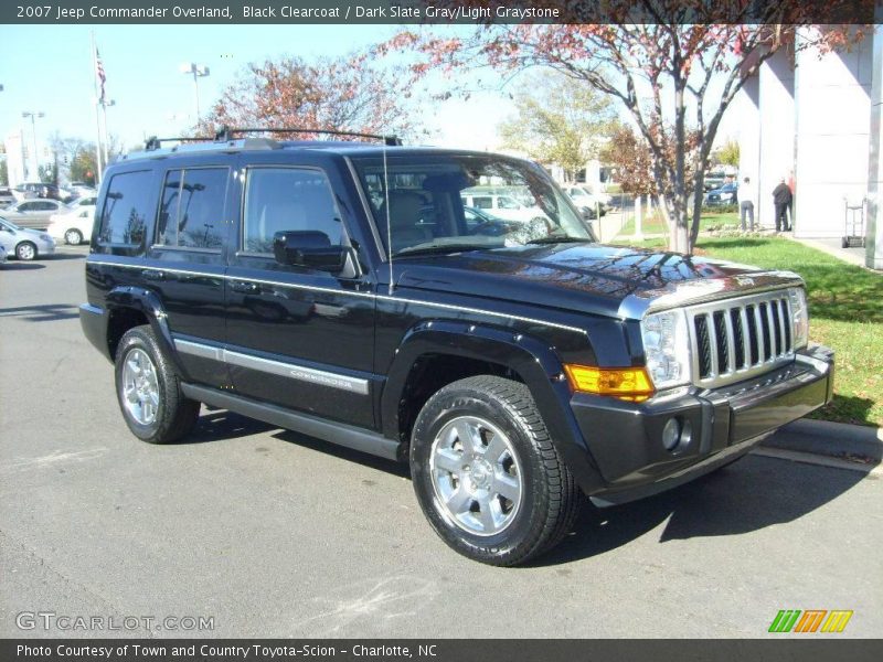 Black Clearcoat / Dark Slate Gray/Light Graystone 2007 Jeep Commander Overland