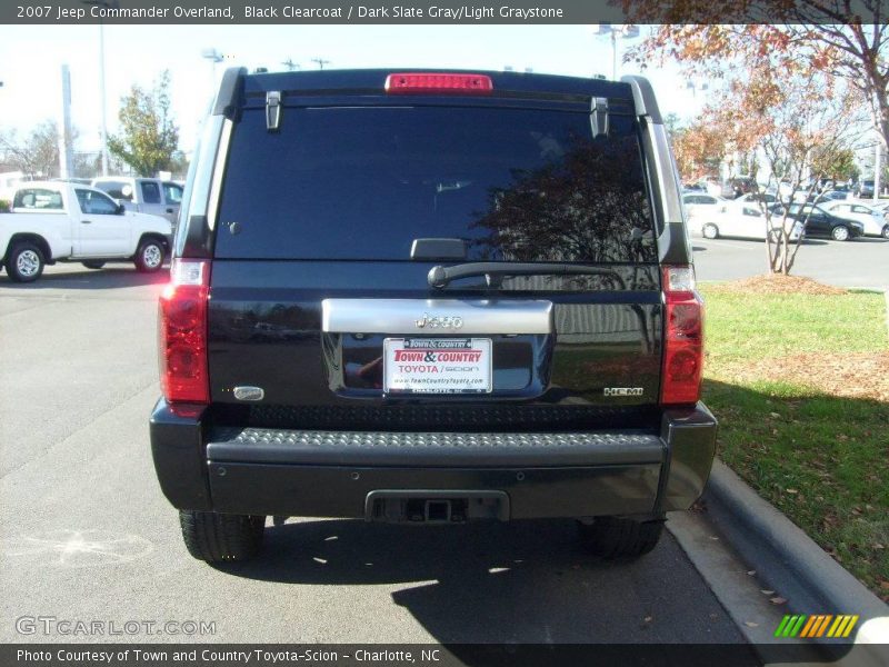 Black Clearcoat / Dark Slate Gray/Light Graystone 2007 Jeep Commander Overland