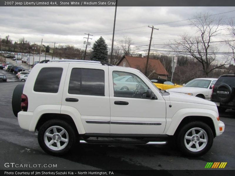 Stone White / Medium Slate Gray 2007 Jeep Liberty Limited 4x4