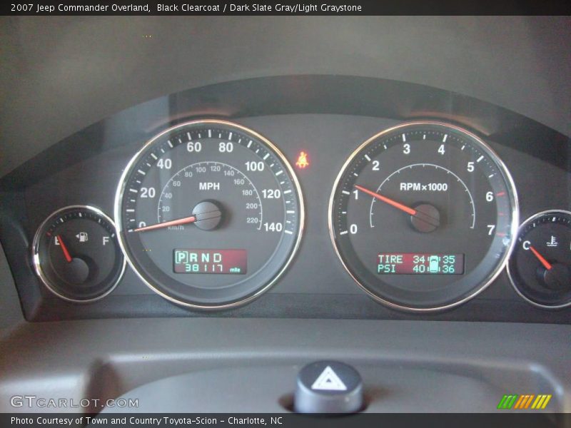 Black Clearcoat / Dark Slate Gray/Light Graystone 2007 Jeep Commander Overland