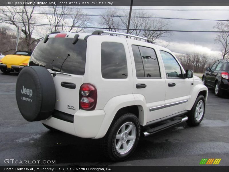 Stone White / Medium Slate Gray 2007 Jeep Liberty Limited 4x4
