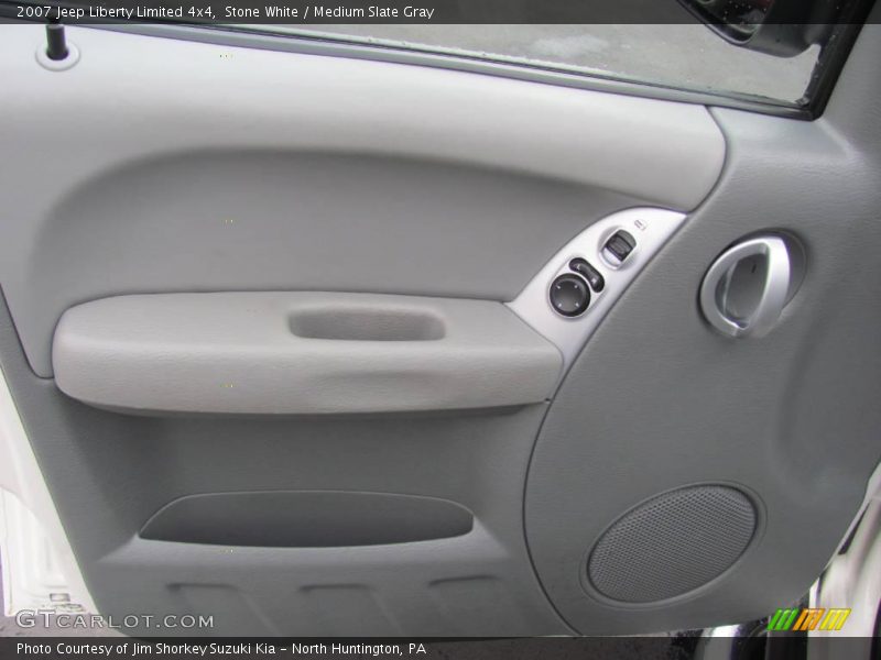 Stone White / Medium Slate Gray 2007 Jeep Liberty Limited 4x4