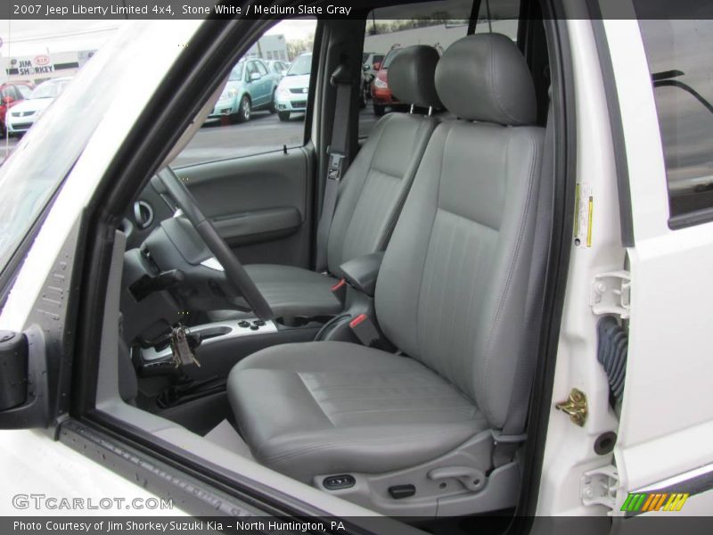 Stone White / Medium Slate Gray 2007 Jeep Liberty Limited 4x4