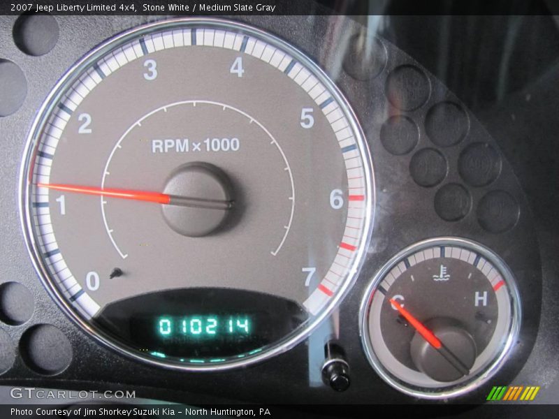 Stone White / Medium Slate Gray 2007 Jeep Liberty Limited 4x4