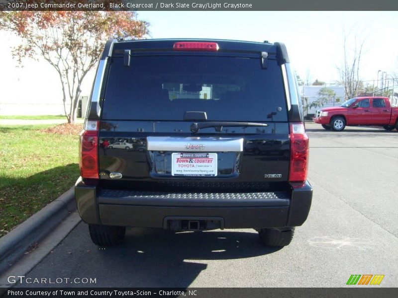 Black Clearcoat / Dark Slate Gray/Light Graystone 2007 Jeep Commander Overland